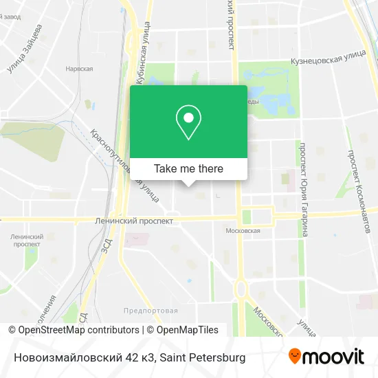 Новоизмайловский 42 к3 map