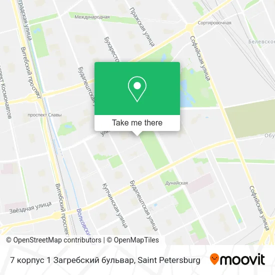 7 корпус 1 Загребский бульвар map