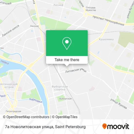 7a Новолитовская улица map
