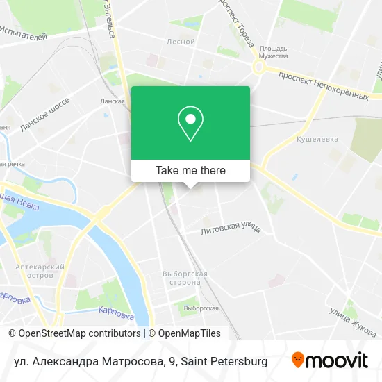 ул. Александра Матросова, 9 map