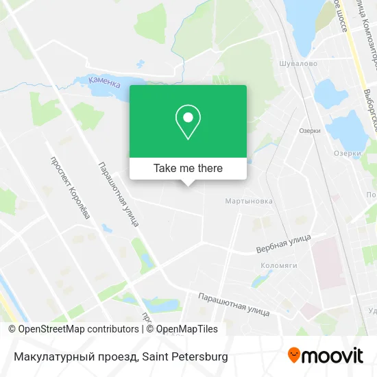 Макулатурный проезд map