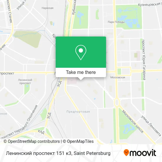 Ленинский проспект 151 к3 map