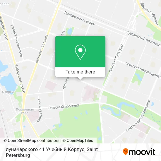 луначарского 41 Учебный Корпус map