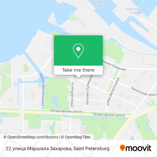 22 улица Маршала Захарова map