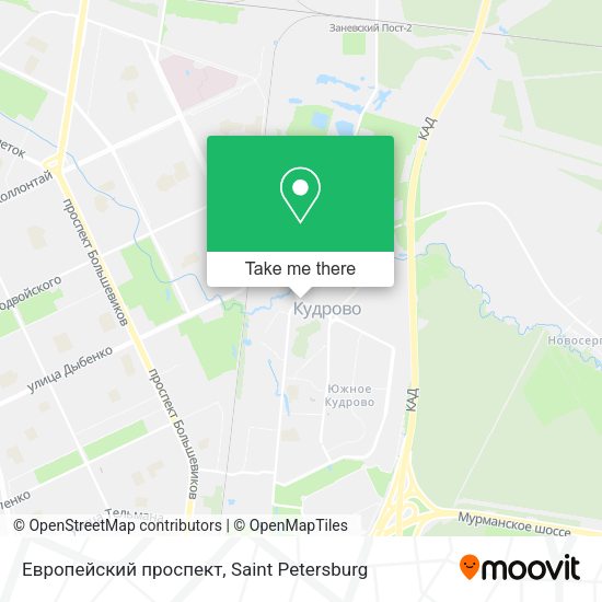 Европейский проспект map