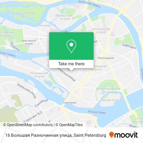 16 Большая Разночинная улица map