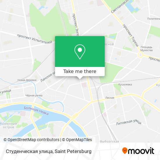 Студенческая улица map