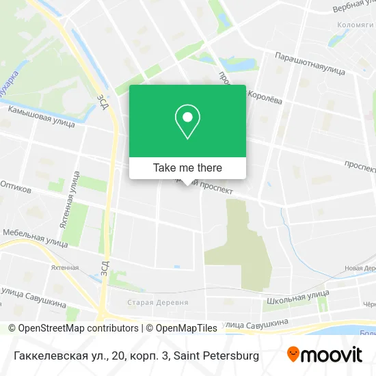 Гаккелевская ул., 20, корп. 3 map