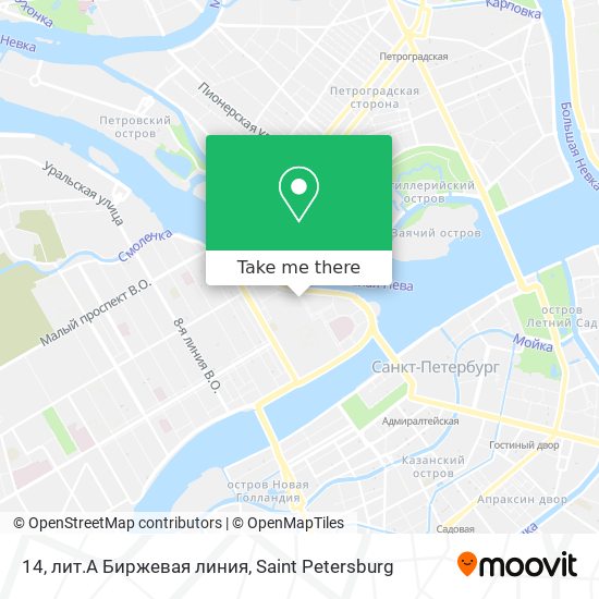 14, лит.А Биржевая линия map