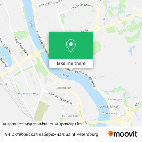 94 Октябрьская набережная map