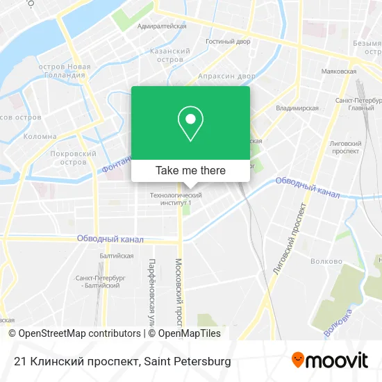 21 Клинский проспект map