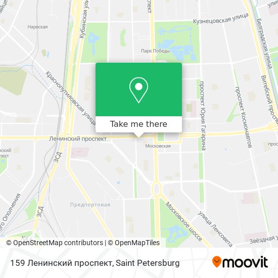 159 Ленинский проспект map