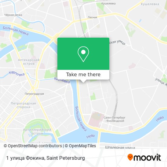 1 улица Фокина map