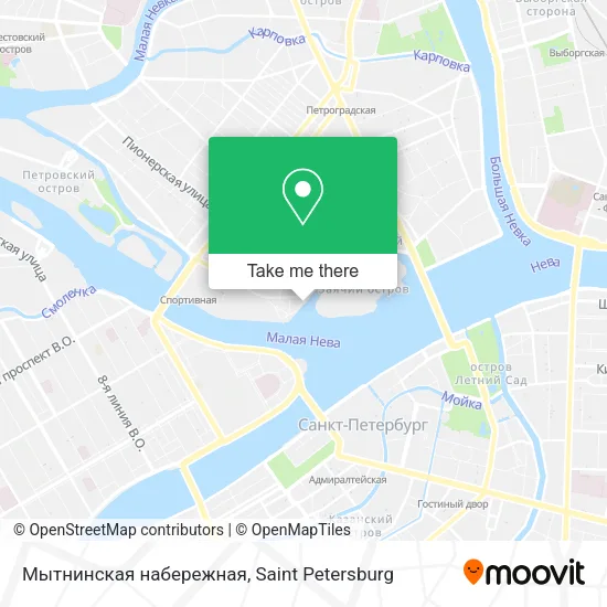 Мытнинская набережная map