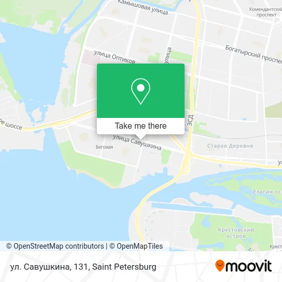 ул. Савушкина, 131 map