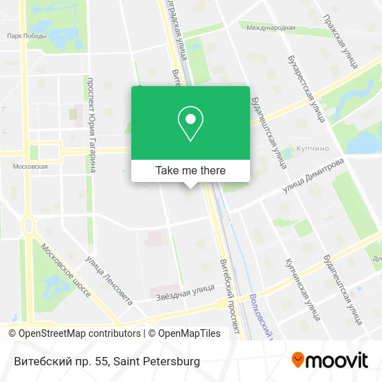 Витебский пр. 55 map