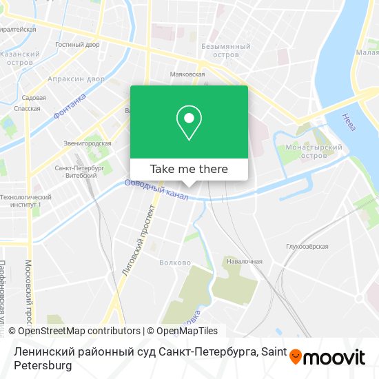 Ленинский районный суд Санкт-Петербурга map
