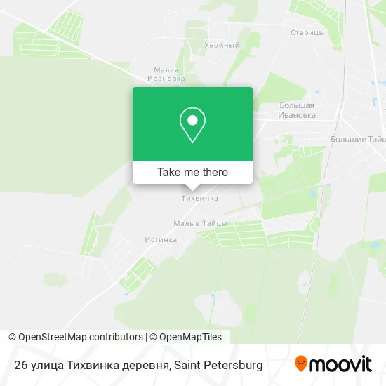 26 улица Тихвинка деревня map