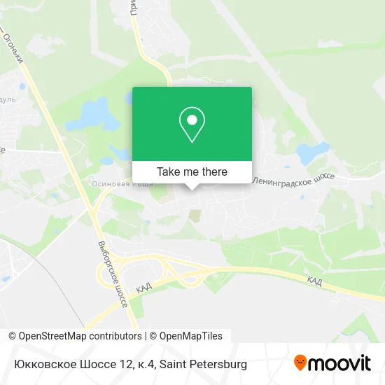 Юкковское Шоссе 12, к.4 map