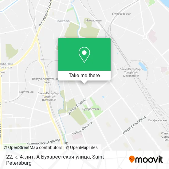 22, к. 4, лит. А Бухарестская улица map