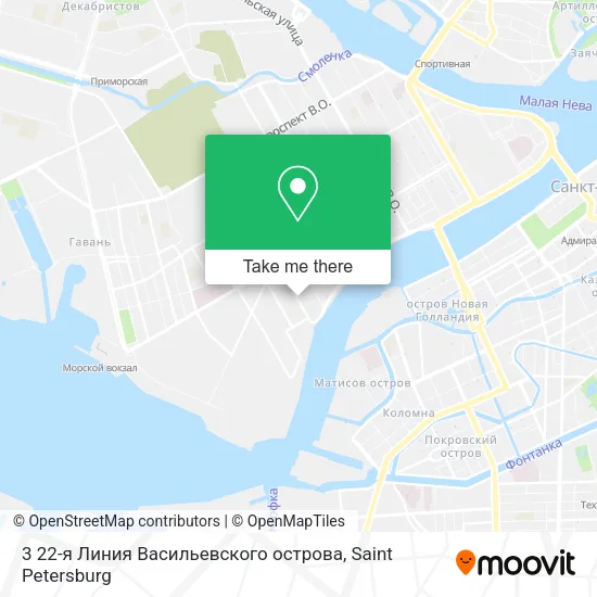 3 22-я Линия Васильевского острова map