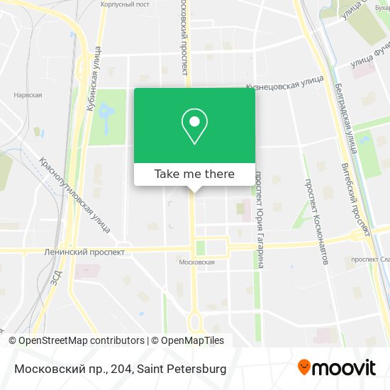 Московский пр., 204 map