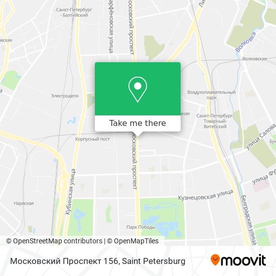 Московский Проспект 156 map