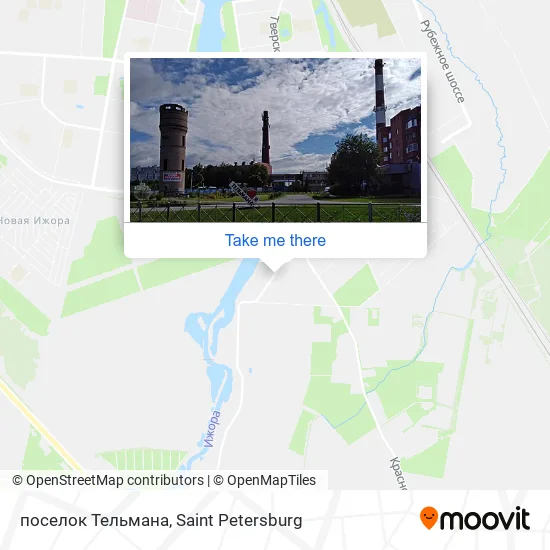поселок Тельмана map