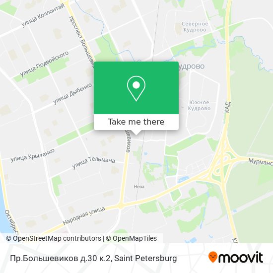 Пр.Большевиков д.30 к.2 map
