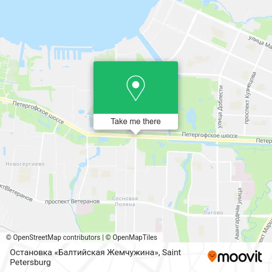 Остановка «Балтийская Жемчужина» map