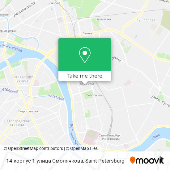 14 корпус 1 улица Смолячкова map