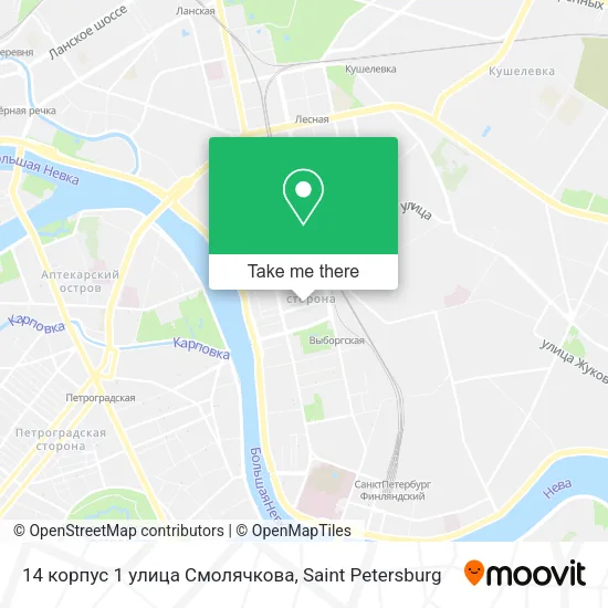 14 корпус 1 улица Смолячкова map