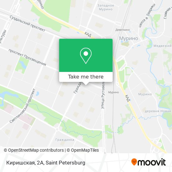 Киришская, 2А map