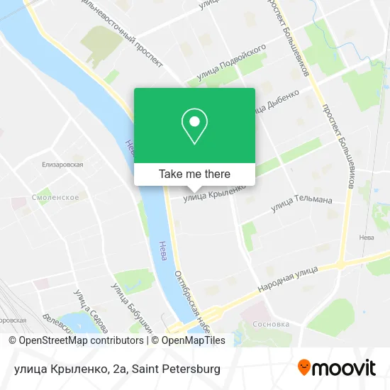 улица Крыленко, 2а map