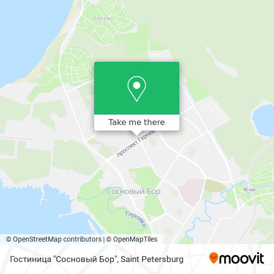 Гостиница "Сосновый Бор" map