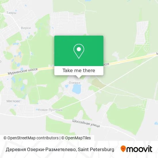 Деревня Озерки-Разметелево map