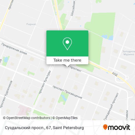 Суздальский просп., 67 map