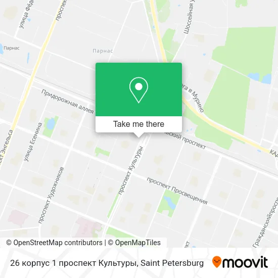 26 корпус 1 проспект Культуры map