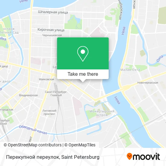 Перекупной переулок map