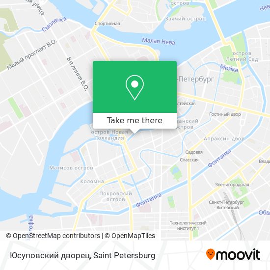 Юсуповский дворец map