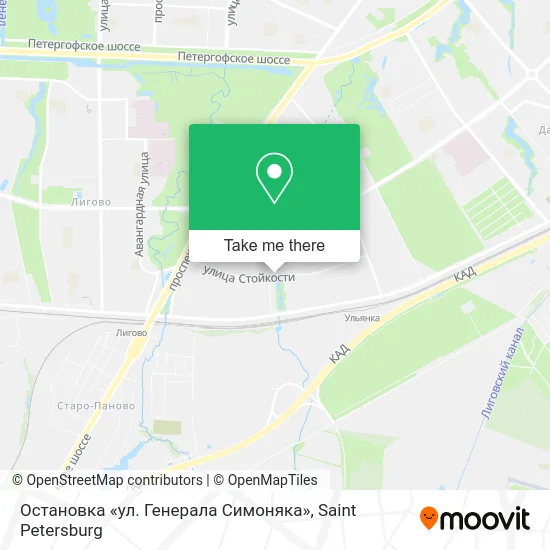 Остановка «ул. Генерала Симоняка» map