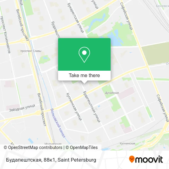 Будапештская, 88к1 map