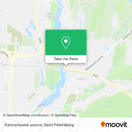 Капсюльное шоссе map