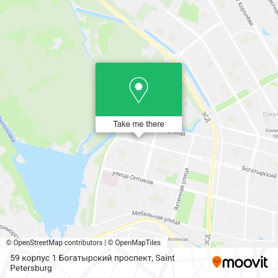 59 корпус 1 Богатырский проспект map