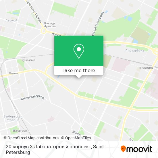 20 корпус 3 Лабораторный проспект map