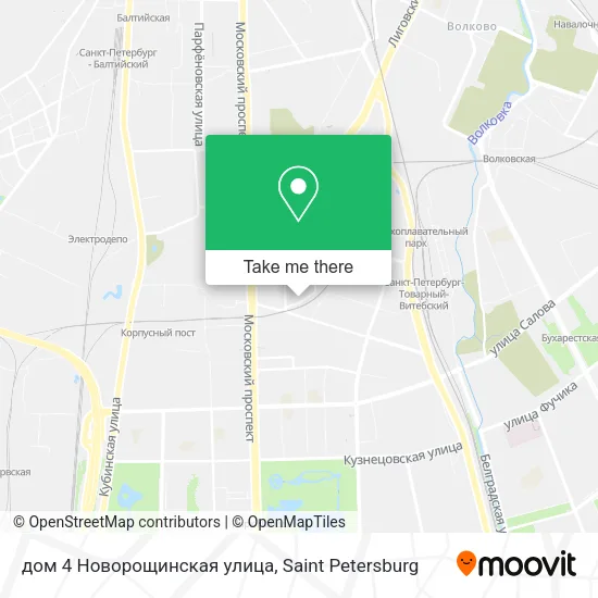 дом 4 Новорощинская улица map