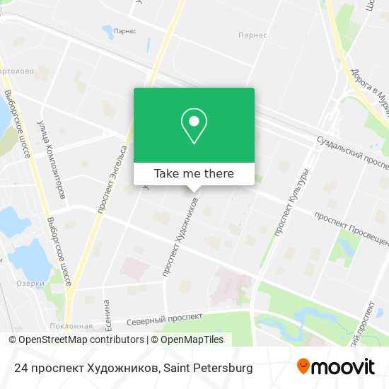 24 проспект Художников map