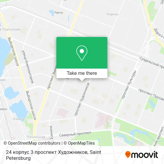24 корпус 3 проспект Художников map