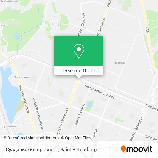 Суздальский проспект map