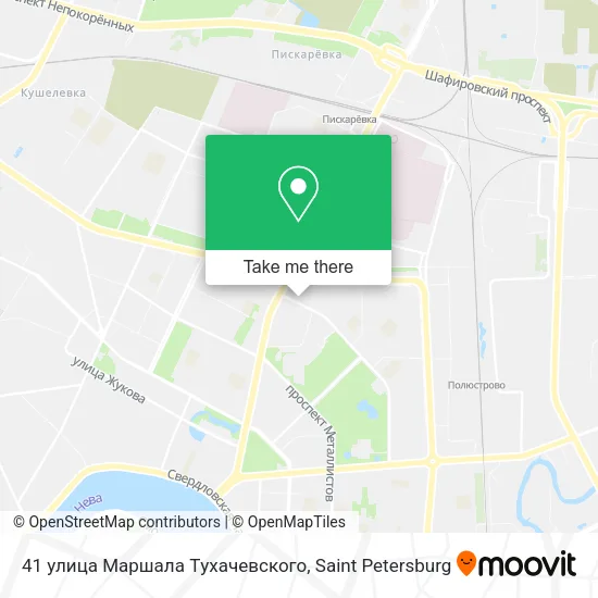 41 улица Маршала Tухачевского map